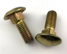 Colored zinc carriage bolts