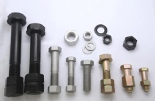 Hexagon head bolts with various surface treatments